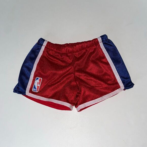 Build A Bear NBA Basketball Shorts Red White Blue Mesh Sport Clothes - Picture 1 of 4